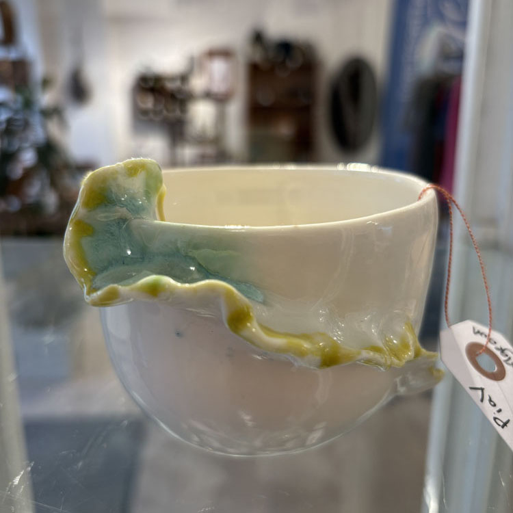 porcelænskop med flæser