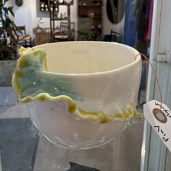 porcelænskop med flæser