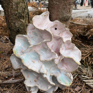 Vægrelief - ophæng til væggen i pastel-nuancer, stentøj