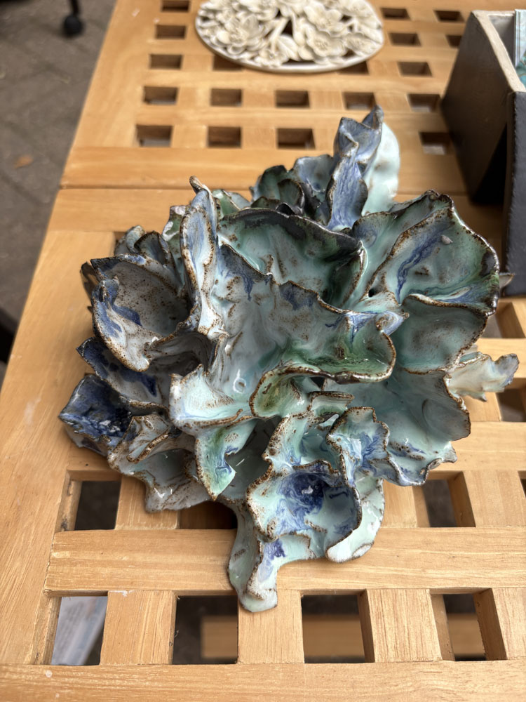 Keramisk skulptur – koraller og tang